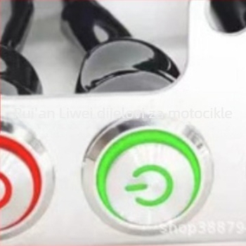 Nosač od nehrđajućeg čelika za motocikl s 3-u-1 LED svjetlom (prednje svjetlo i spot) te indikatorom napajanja