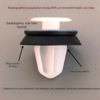 Univerzalni klip za ploču vrata za A-stup, unutarnji plastični klip, ojačan, debeli, pričvršćivanje bočne obloge, dodatak za modifikaciju