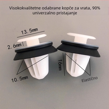 Univerzalni klip za ploču vrata za A-stup, unutarnji plastični klip, ojačan, debeli, pričvršćivanje bočne obloge, dodatak za modifikaciju