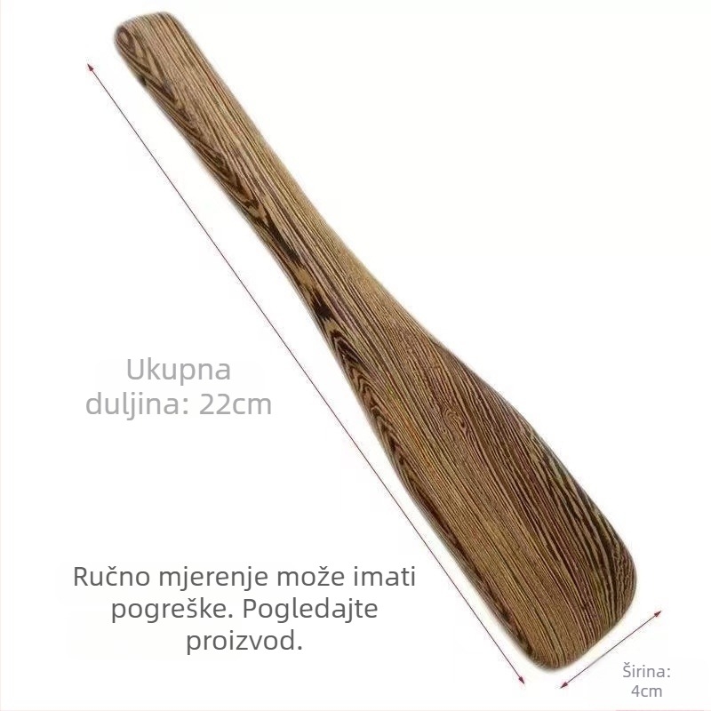 Drevena cipovnica s dugim držačem — drvo pilećeg krila, moderni minimalistički stil, kućna upotreba