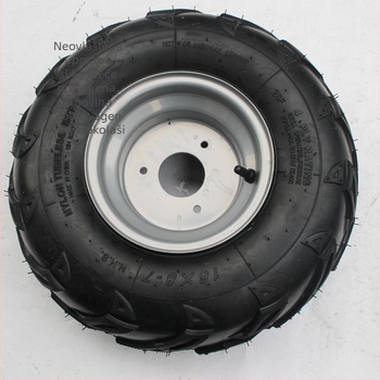 OG skup hubova za go-kart s plamenim vaku pneumatikama 16x8-7 inča, za četverokolicu