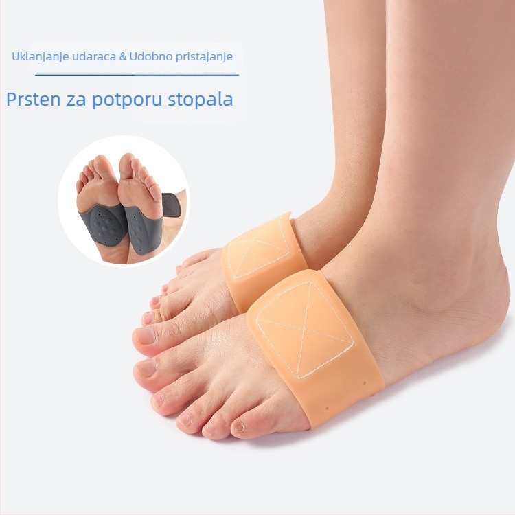 Silikonski ortopedski polu-ulošak Q36 za tenisice, sandale i casual cipele — zaštita stopala, unisex