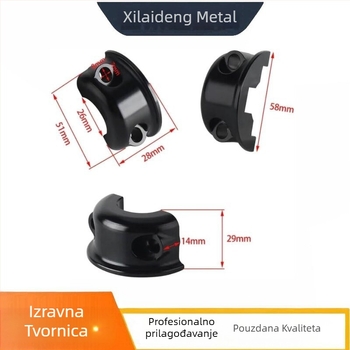 Držač klipa ručice kvačila i kočnice za Harley, kompatibilan s upravljačem od 1 inč, modeli Touring/Softail 2008–2024