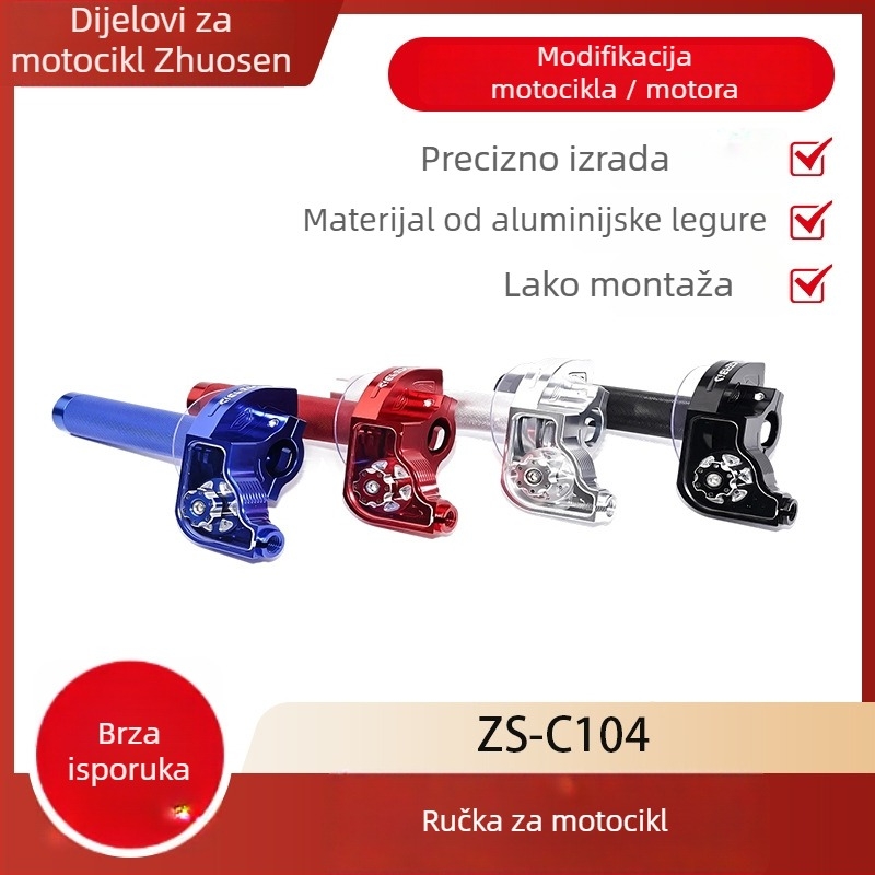 CNC ručica gasa za motocikl, 22 mm, podesiva, kompatibilna s CRQ/CRF