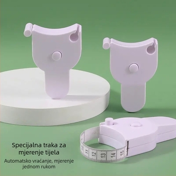 Mekana mjeračka traka za kućnu upotrebu, prijenosna mini traka za mjerenje tjelesnih mjera, odjeće i opsega struka