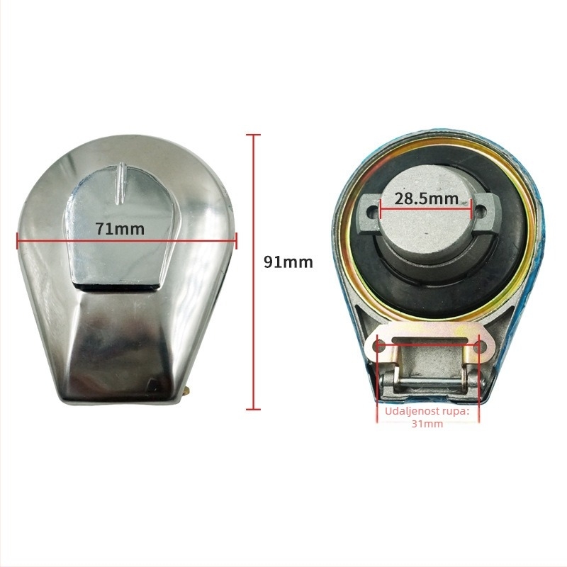 Mochi JH zaključavanje poklopca rezervoara motocikla, kompatibilno s Honda VF750C, VF700, JH150
