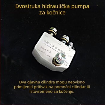 Glavni hidraulični cilindar kočnica za motocikle i električna vozila, dvostruki klip, jednovalni dizajn, model 1000