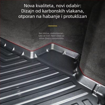 G700 automobilske podne prostirke od TPE-a, prilagođene po mjeri, glavna prostirka za prtljažnik i naslon