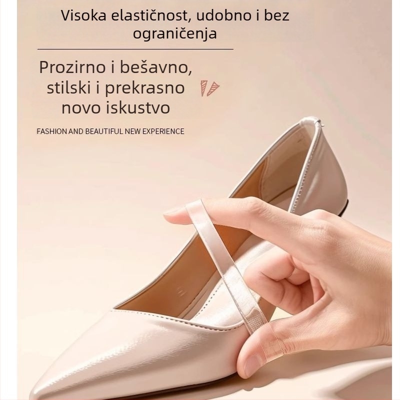 Kaiševi za štikle s protukliznim uređajem, kaiševi za fiksiranje cipela, protuklizni kaiš za petu, bez kopče – sprječavanje klizanja