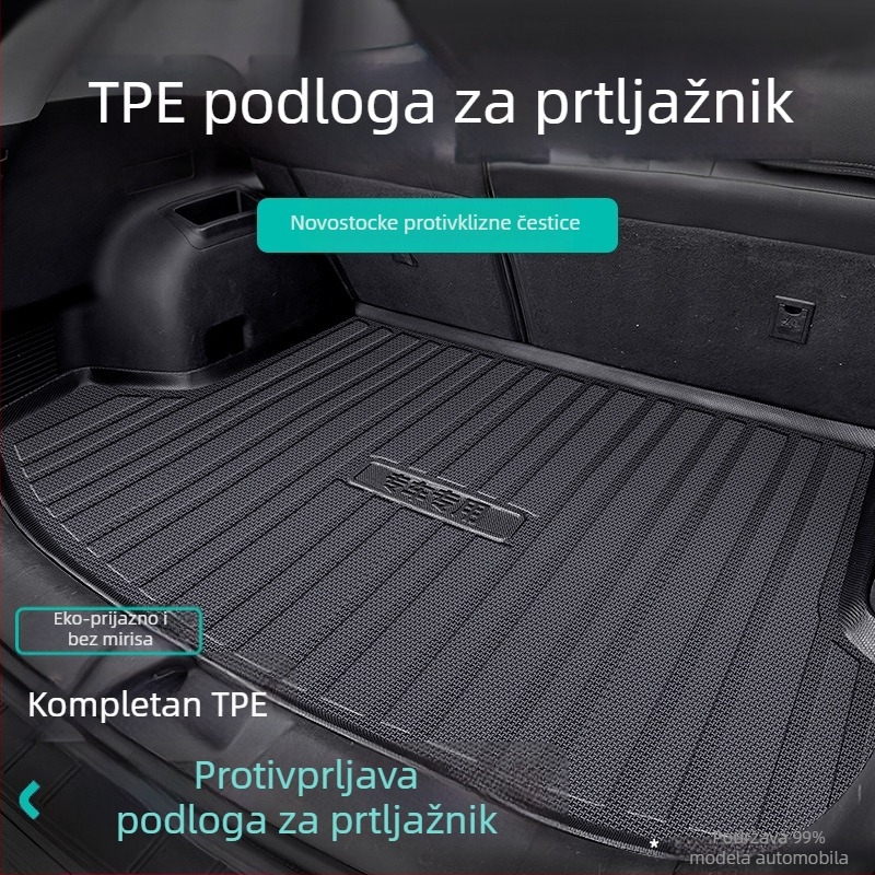 TPE podložak za stražnji dio pretinca prtljažnika za specijalna vozila, vodootporan i otporan na habanje, s visokim rubom, prilagodljiva proizvodnja, marka Chebei