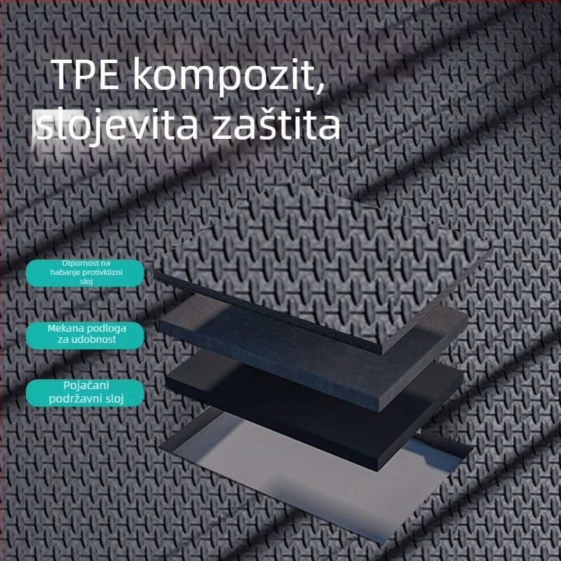 TPE podložak za stražnji dio pretinca prtljažnika za specijalna vozila, vodootporan i otporan na habanje, s visokim rubom, prilagodljiva proizvodnja, marka Chebei
