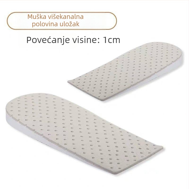 Uložak za obuću od kravlje kože, polu‑uložak s povećanjem visine, model 020, univerzalni