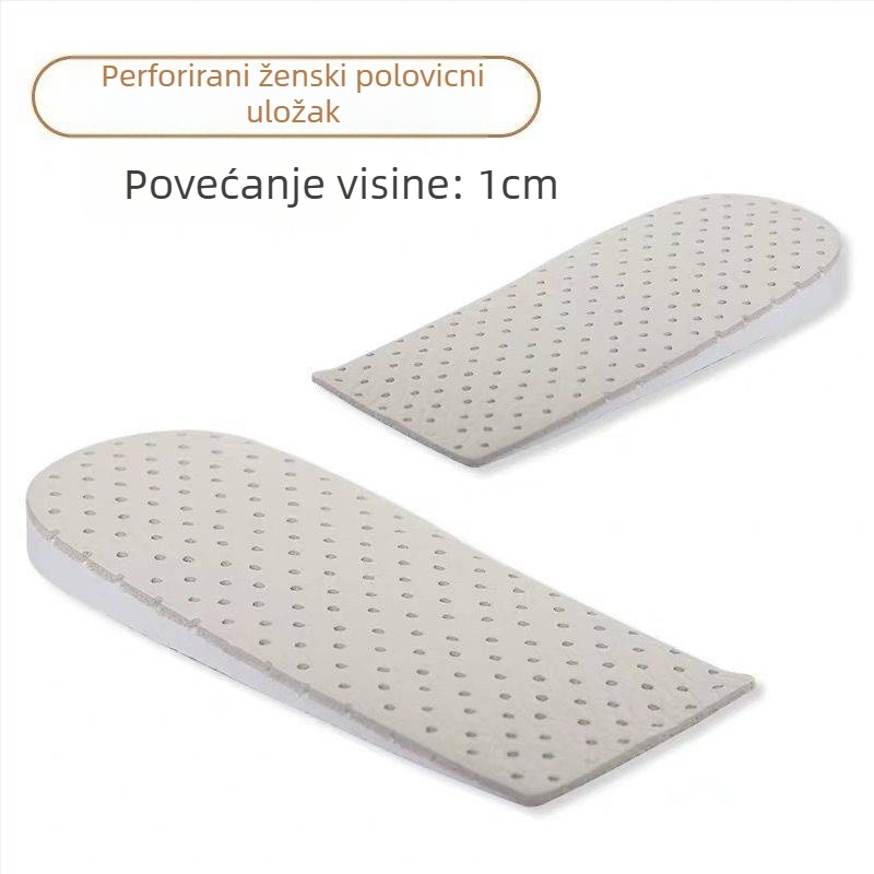 Uložak za obuću od kravlje kože, polu‑uložak s povećanjem visine, model 020, univerzalni