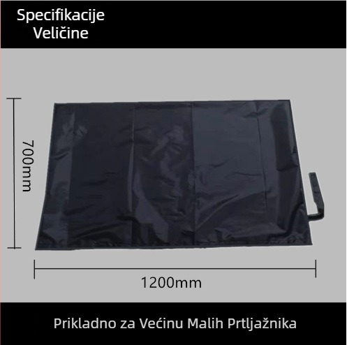 Vodootporna auto podloga od tkanine 190T, univerzalni dizajn, sklopiva, prilagodljiva, Hanfan Vision