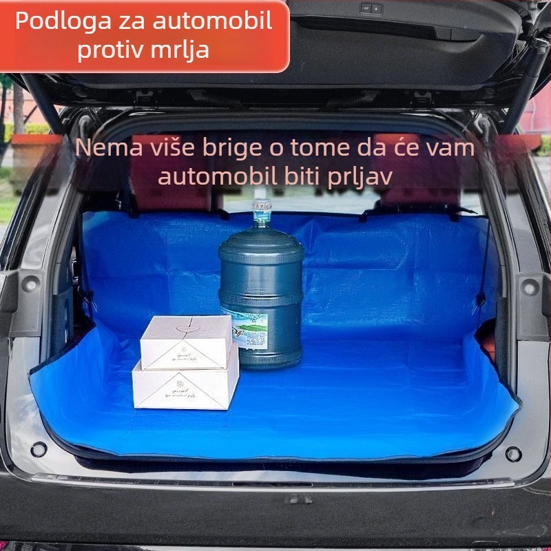 Vodootporna podloga za automobil, debeli dio za teret, univerzalna podloga za prtljažnik protiv prljavštine, podloga za kućne ljubimce u vozilu