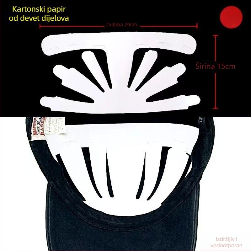 Unutarnja podrška za baseball kapu – papirnati materijal, sklopiva podstava, punjenje podstave, otporno na deformacije