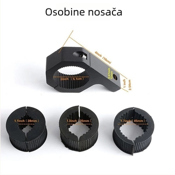 Držač svjetla automobila, veliki klip, aluminijska legura, za automobile i motocikle, vanjski nosač LED svjetla