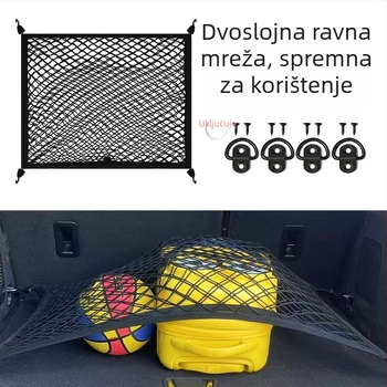 Torba za pohranu od konoplje s dvostrukim Velcro slojem, organizator uz krevetu u studentskom domu