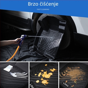 Mercedes C-Class W206 Sedan TPE Podne prostirke s anti-slip matom za prtljažnik (2022-2025)