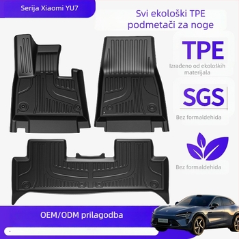 Automobilske podloge s potpunim pokrivanjem u originalnoj boji za Xiaomi Yu7Tpe, prednje, stražnje i prtljažnik