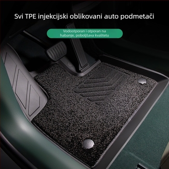 Vodootporne TPE automobilske podne prostirke i prostirka za prtljažnik, kompatibilne s modelima 24-25 Xiaomi SU7YU7, potpuno injekcijski oblikovane