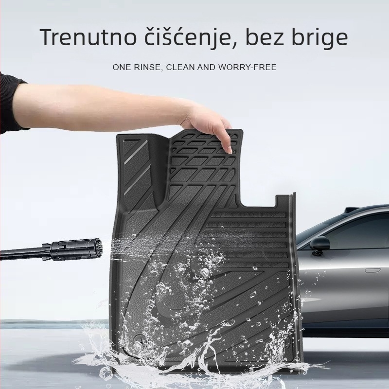 Vodootporne TPE automobilske podne prostirke i prostirka za prtljažnik, kompatibilne s modelima 24-25 Xiaomi SU7YU7, potpuno injekcijski oblikovane