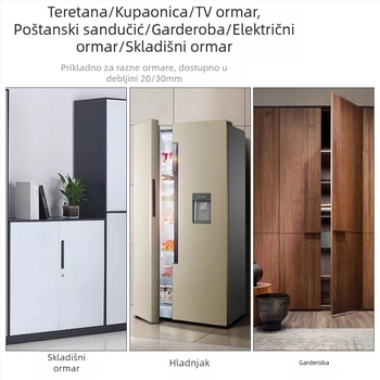 Jezgro bravu za ormare i ladice – cinkova legura, model KSN-002, prilagodba: Da, opseg primjene: poštanski sandučić