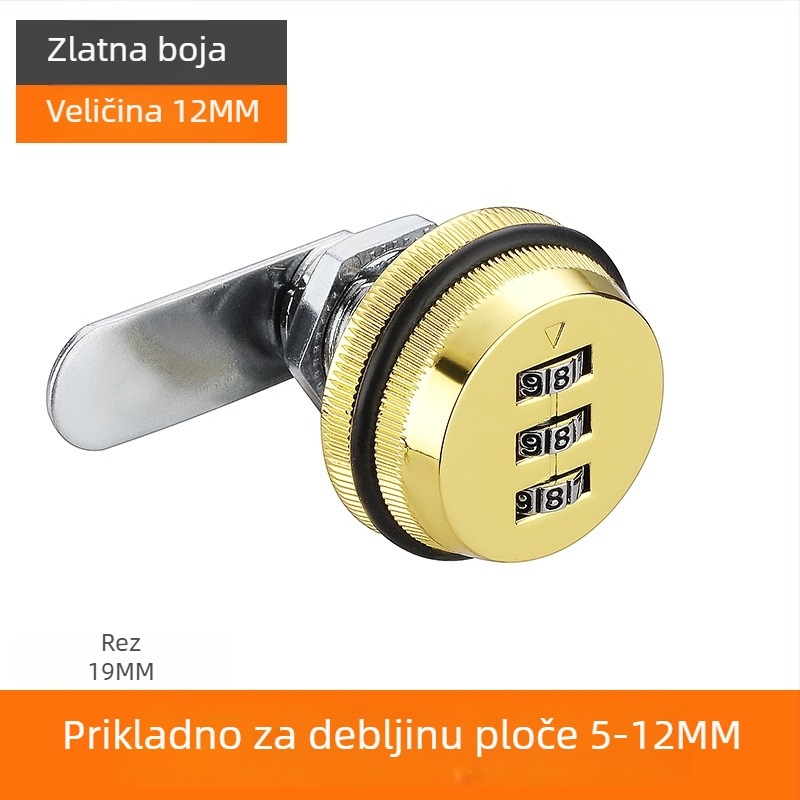 Jezgro bravu za ormare i ladice – cinkova legura, model KSN-002, prilagodba: Da, opseg primjene: poštanski sandučić