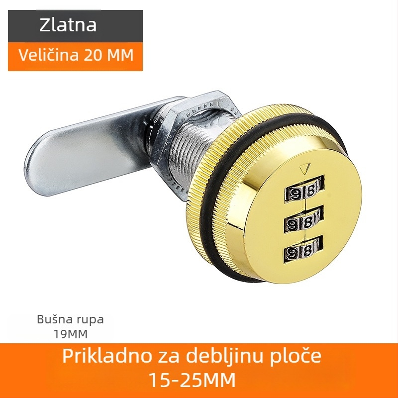 Jezgro bravu za ormare i ladice – cinkova legura, model KSN-002, prilagodba: Da, opseg primjene: poštanski sandučić