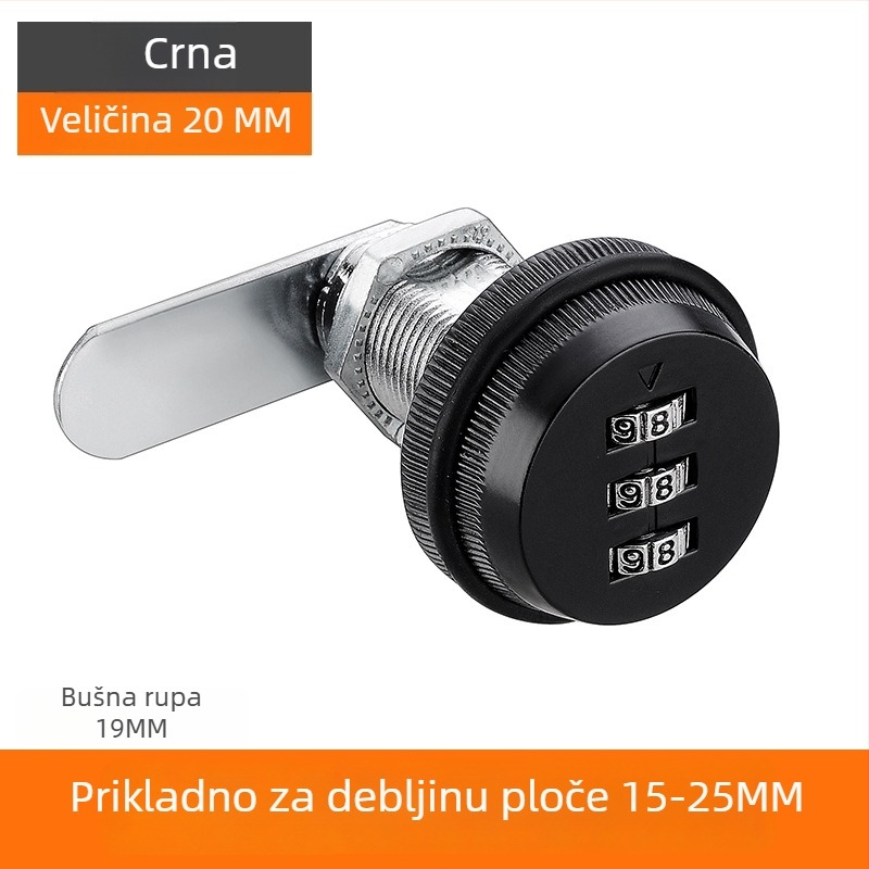 Jezgro bravu za ormare i ladice – cinkova legura, model KSN-002, prilagodba: Da, opseg primjene: poštanski sandučić