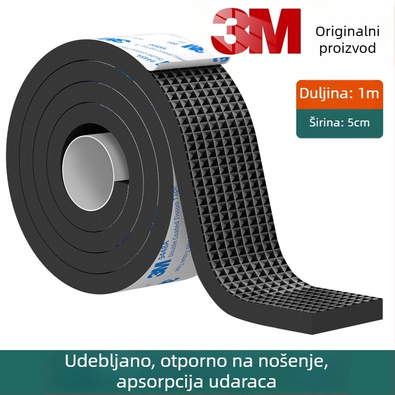 3M podloge za noge stolova i stolica – smanjenje buke, protuklizno, EVA osnova, debljina 4 mm, otpornost na temperaturu 10–70°C