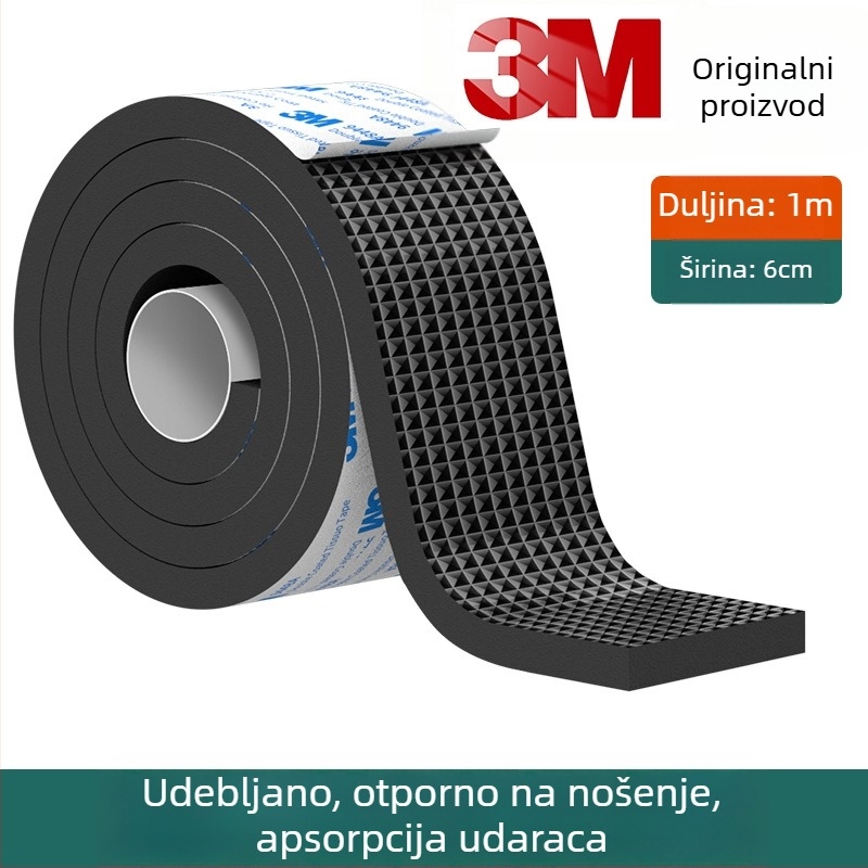 3M podloge za noge stolova i stolica – smanjenje buke, protuklizno, EVA osnova, debljina 4 mm, otpornost na temperaturu 10–70°C