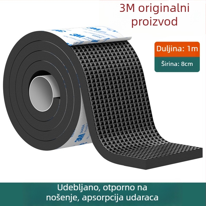 3M podloge za noge stolova i stolica – smanjenje buke, protuklizno, EVA osnova, debljina 4 mm, otpornost na temperaturu 10–70°C