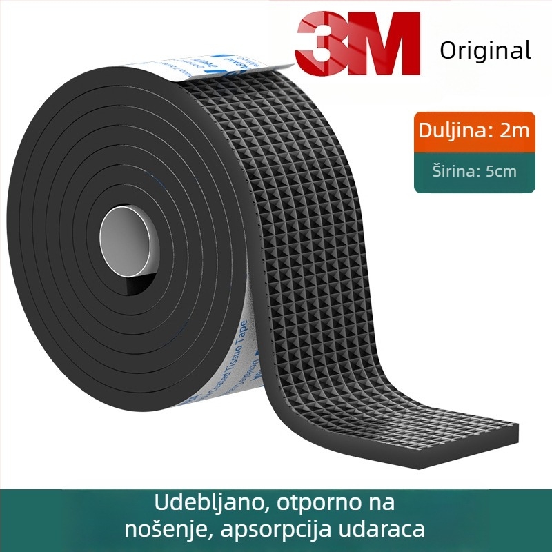 3M podloge za noge stolova i stolica – smanjenje buke, protuklizno, EVA osnova, debljina 4 mm, otpornost na temperaturu 10–70°C