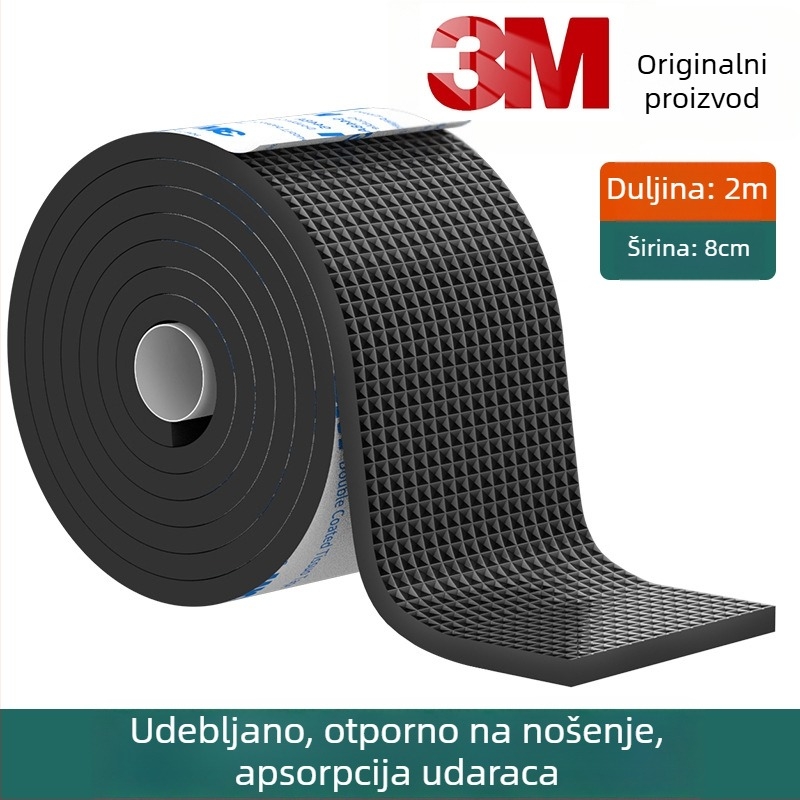3M podloge za noge stolova i stolica – smanjenje buke, protuklizno, EVA osnova, debljina 4 mm, otpornost na temperaturu 10–70°C