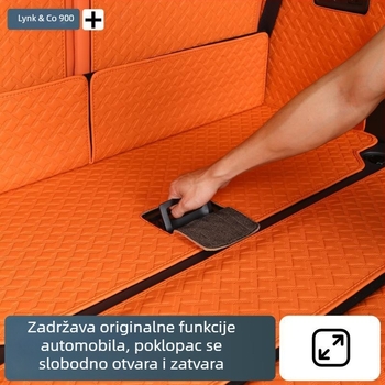 Mata prtljažnika za Lynk & Co 900, koža, potpuno pokriće, klasa A