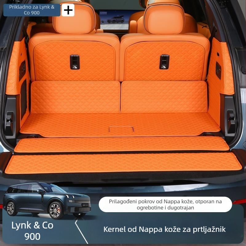 Mata prtljažnika za Lynk & Co 900, koža, potpuno pokriće, klasa A