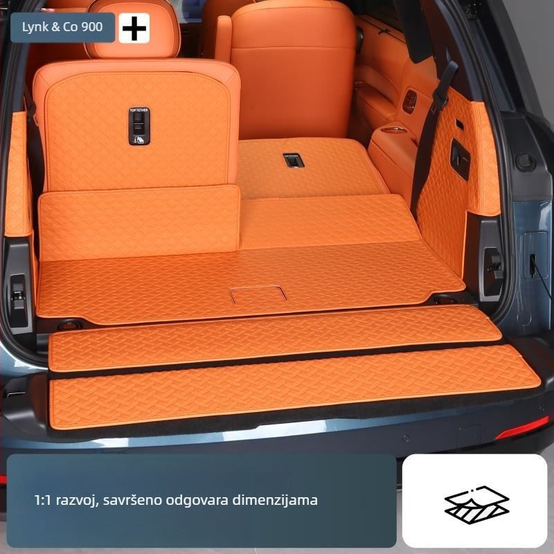 Mata prtljažnika za Lynk & Co 900, koža, potpuno pokriće, klasa A