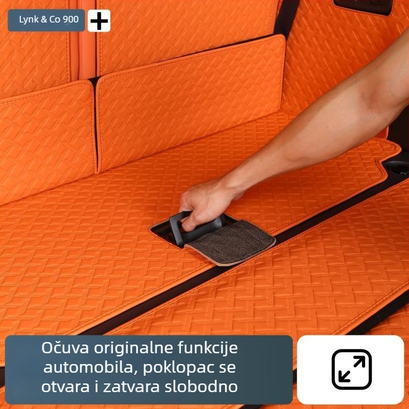 Mata prtljažnika za Lynk & Co 900, koža, potpuno pokriće, klasa A