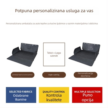 Podmetač za psa za stražnji dio automobila – tkanina, vodootporan, izdržljiv, sklopiv, prilagodljiv