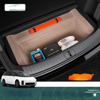 Kožna zaštitna podloga za pretinac prednjeg prtljažnika i donju podlogu stražnjeg prtljažnika, prilagođeno za model Ideal i6 – prilagođeni postupak obrade