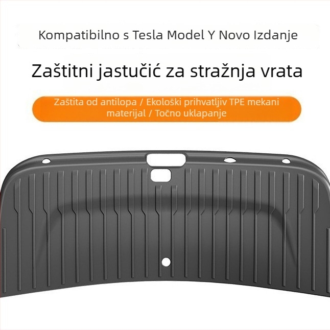 Tailgate Guard za Tesla Model Y - modelno-specifičan, plastično, bez prilagodbe
