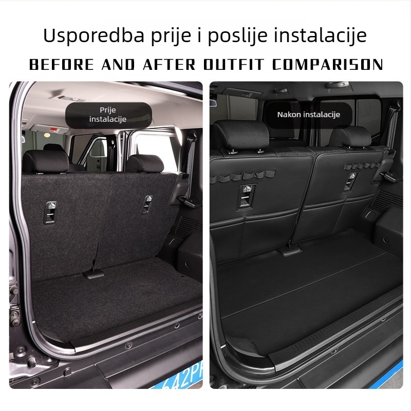 Podložak za prtljažnik i stražnji naslon za Suzuki Jimny Nomade, s pet vrata