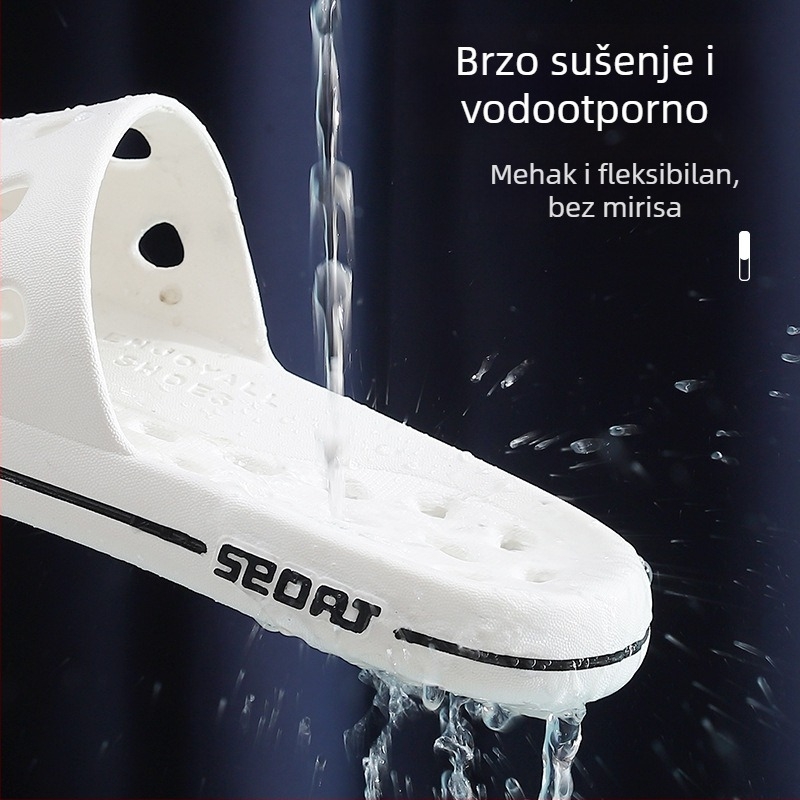 Unisex kućne papuče s prstnim dizajnom, gornji materijal netkani tekstil, potplat PVC, protuklizne, prozračne, injekcijski oblikovan potplat, debljina 1,5–3,5 cm