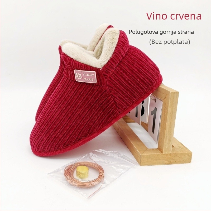2025 novi ručno izrađeni poluproizvod gornjeg dijela pamučnih cipela, DIY paket za svadbeni par, zimska podstava