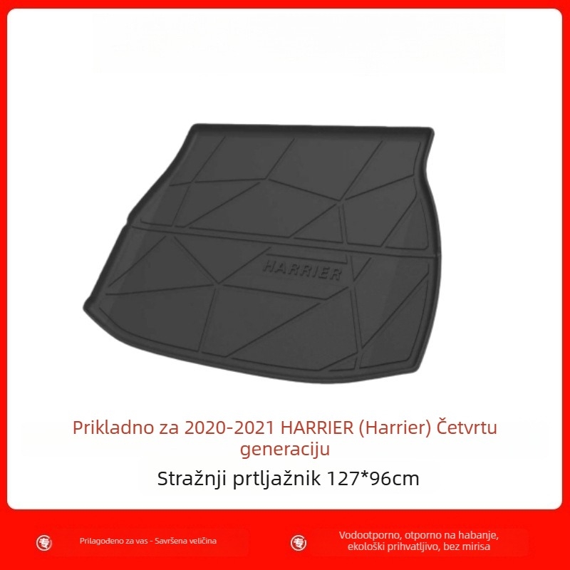 Mat za prtljažnik za Harrier 2020-2021, četvrta generacija, uvoznički model, TPE vodootporan i otporan na habanje