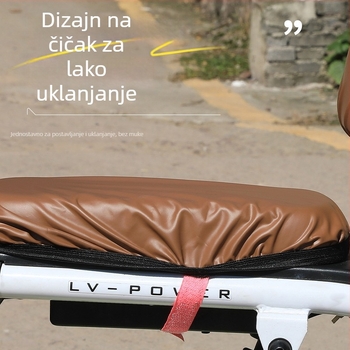 Kožna navlaka za sjedalo za električna vozila, vodootporna, protuklizna, univerzalna za sve sezone, s otiskom logotipa i mogućnošću prilagodbe.