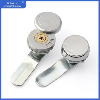 Xuanda A400-1 CAM zaključavka kružnog oblika s krstnim dizajnom, jednoključna, od cinkovog legura, za razvodne ormariće, Rittal ormariće i komunikacijske ormariće