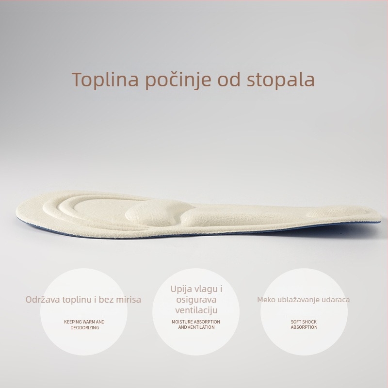 Zimske uloške od velura – upijaju znoj, kompletna podstava za uloške, pogodne za sportske cipele, kožne cipele, čizme i radne cipele, unisex