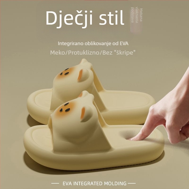 Dječje papuče Rascal Rabbit s karikaturom, EVA gornji dio i EVA potplat, za djecu 1–3 godina